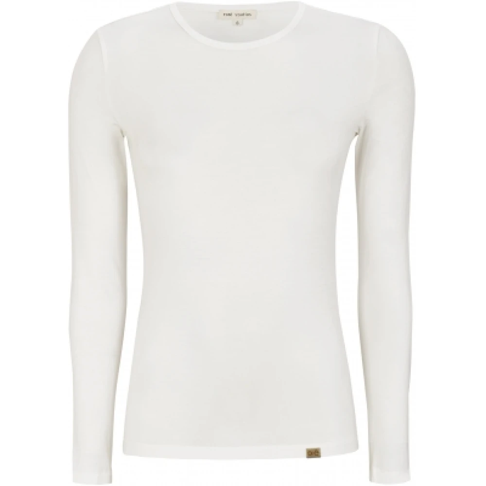 Esmé Studios Slim Fit O-Hals Sweater White Dames