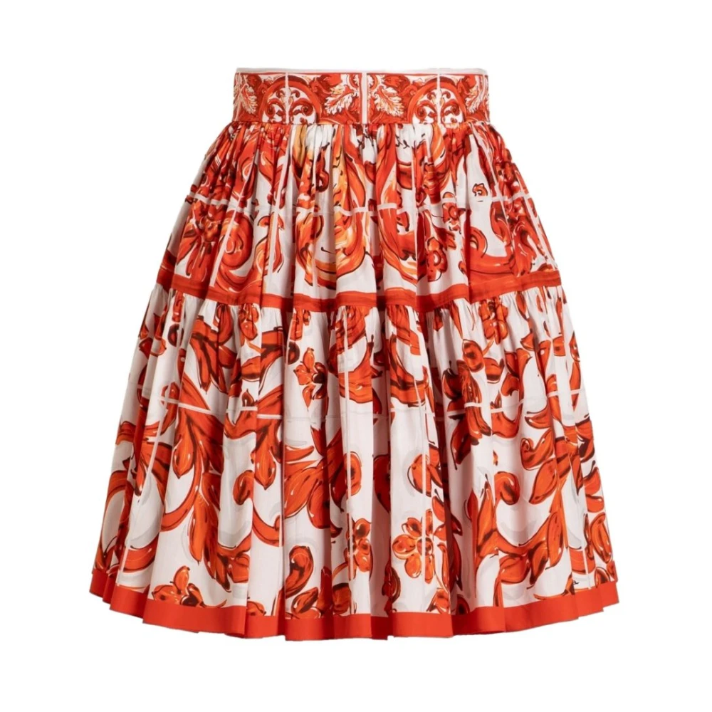 Dolce & Gabbana Orange Skirts - Female - Short Skirts - M - Skirts