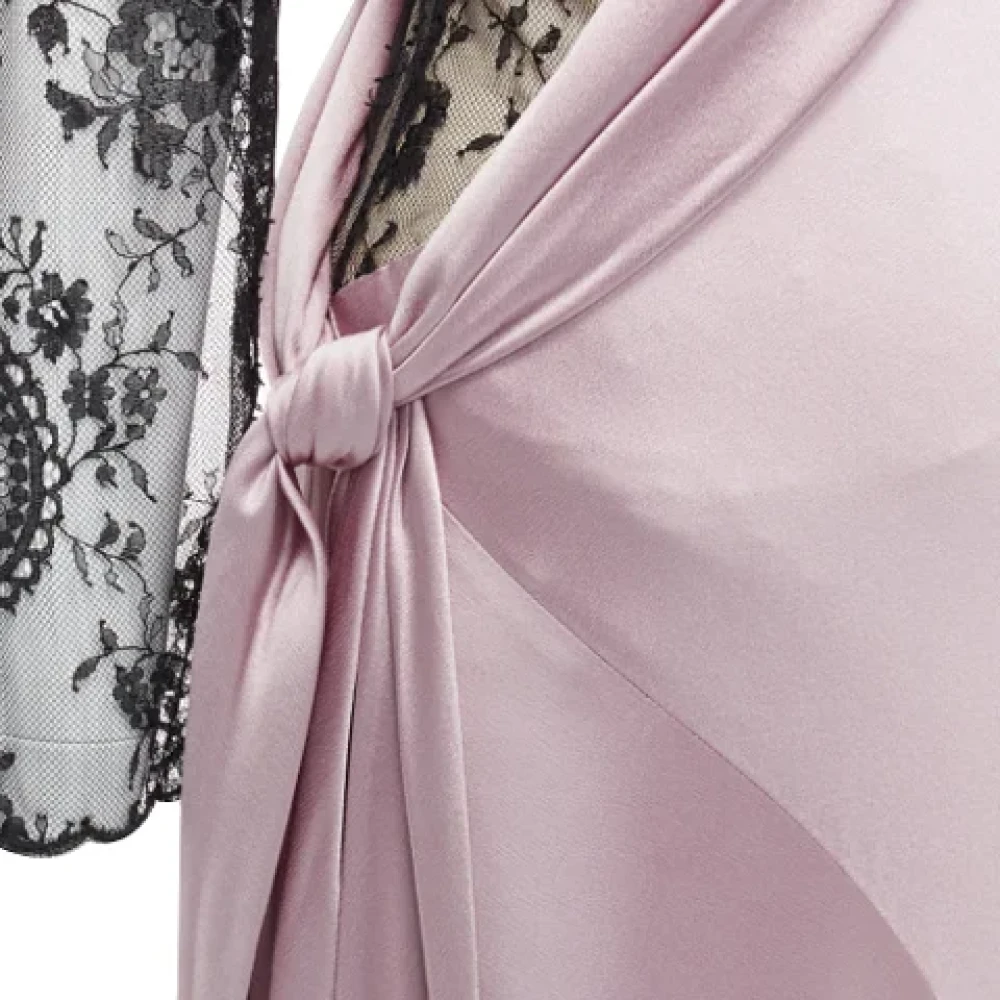 alexander mcqueen Silk dresses Purple Dames