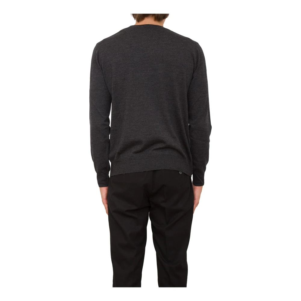 Paolo Pecora Grijze Pullover Sweater Gray Heren