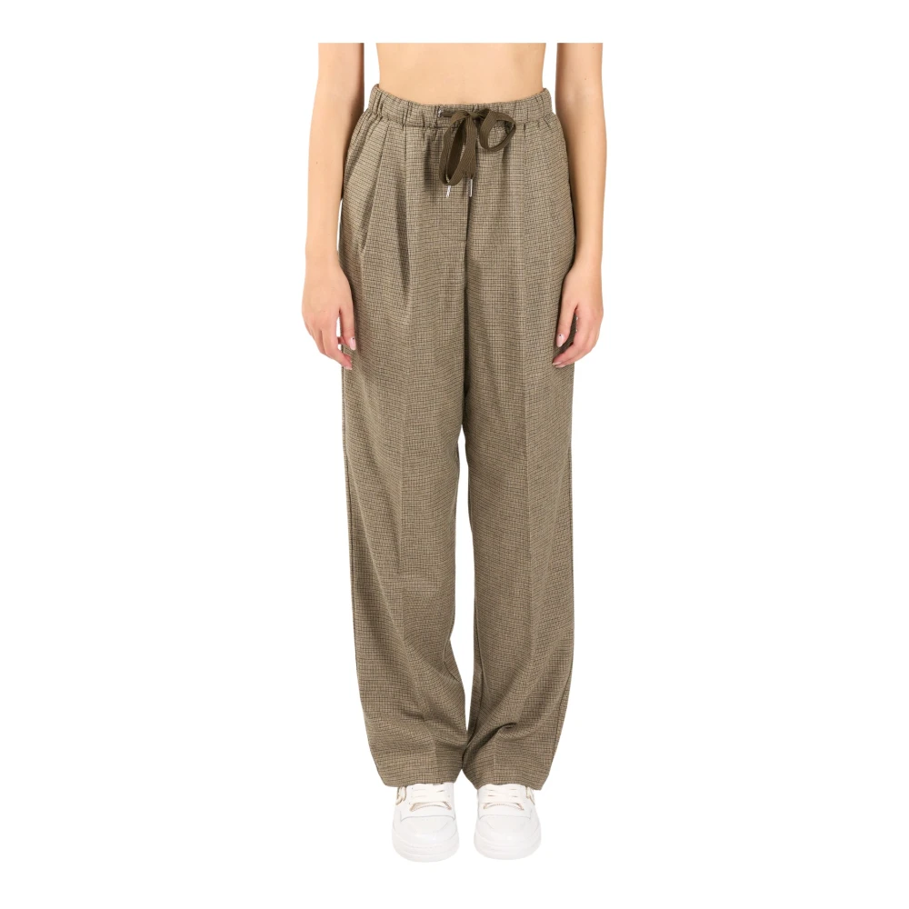Pinko Wollen joggerbroek tijdschriftmodel Brown Dames