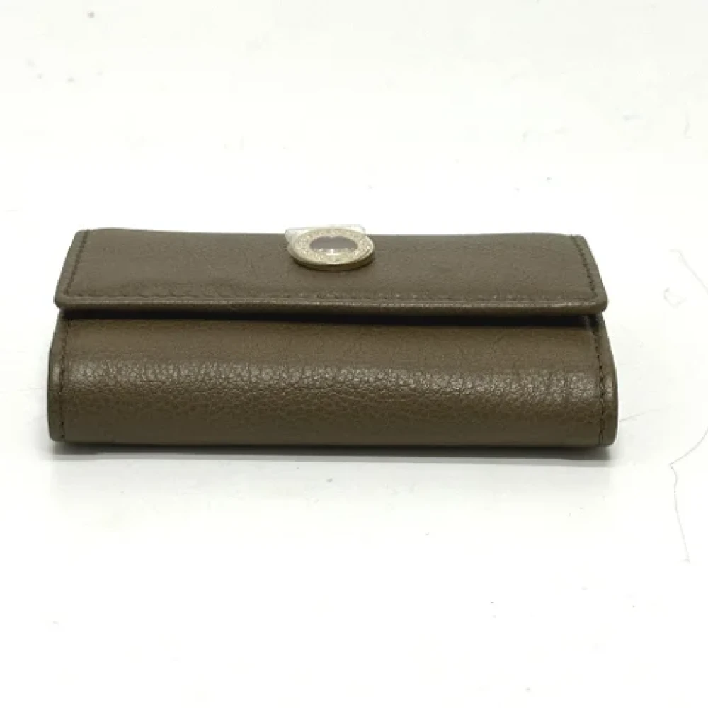 Bvlgari Vintage Pre-owned Leather key-holders Brown Heren