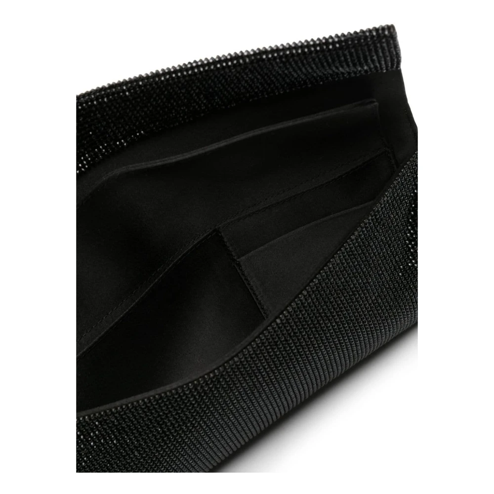 Benedetta Bruzziches Kate Rhinestone Clutch Tas Zwart Black Dames