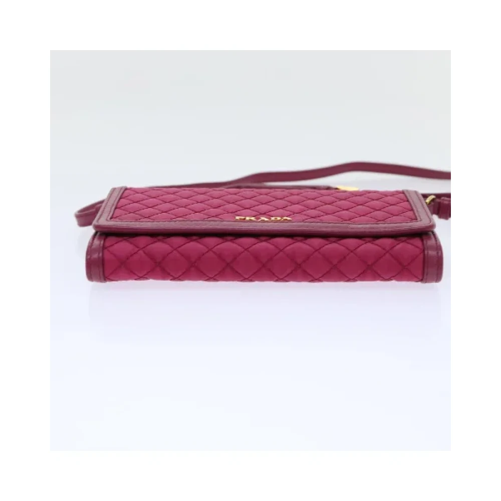 Prada Vintage Pre-owned Nylon wallets Pink Dames