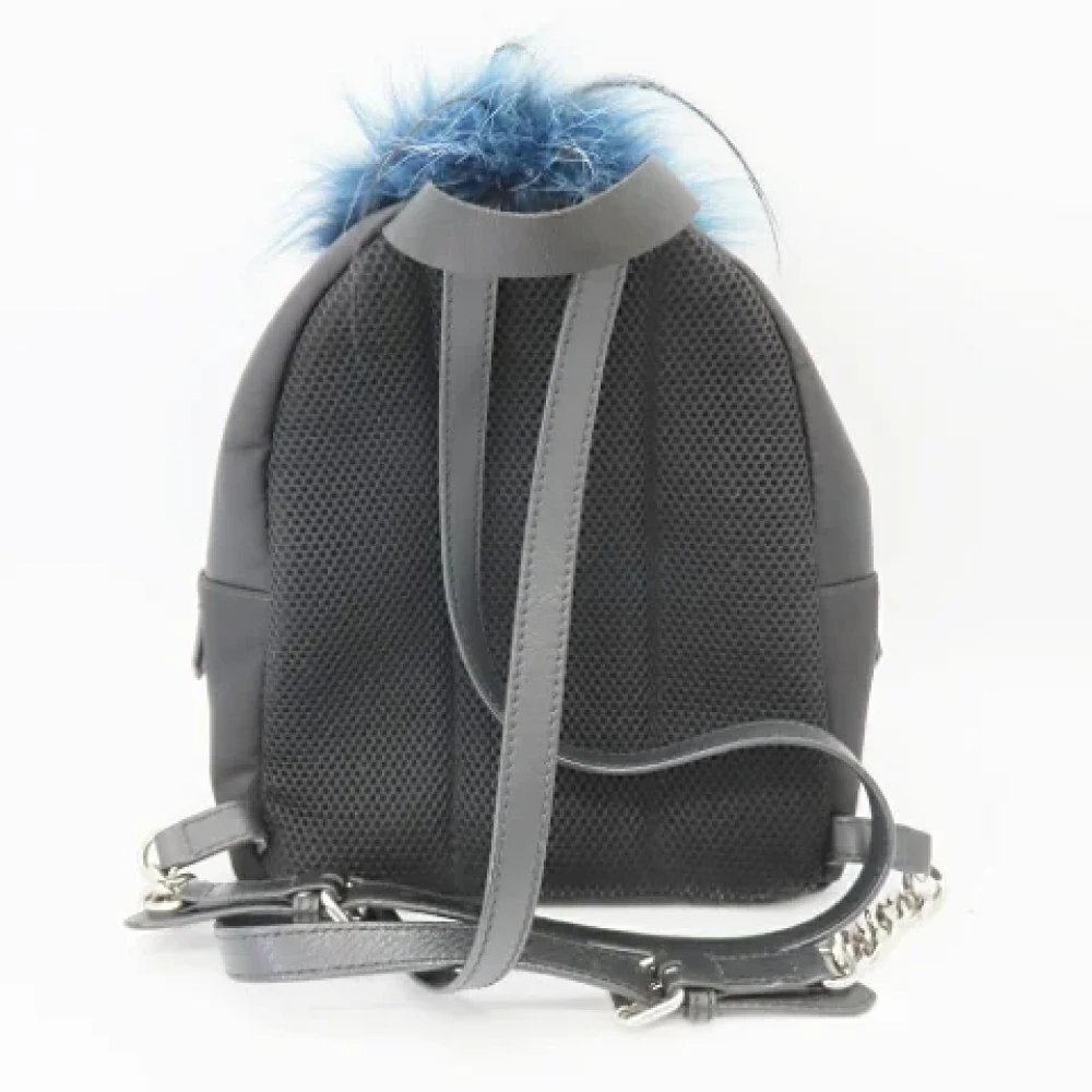 Fendi Vintage Pre-owned Canvas backpacks Black Dames