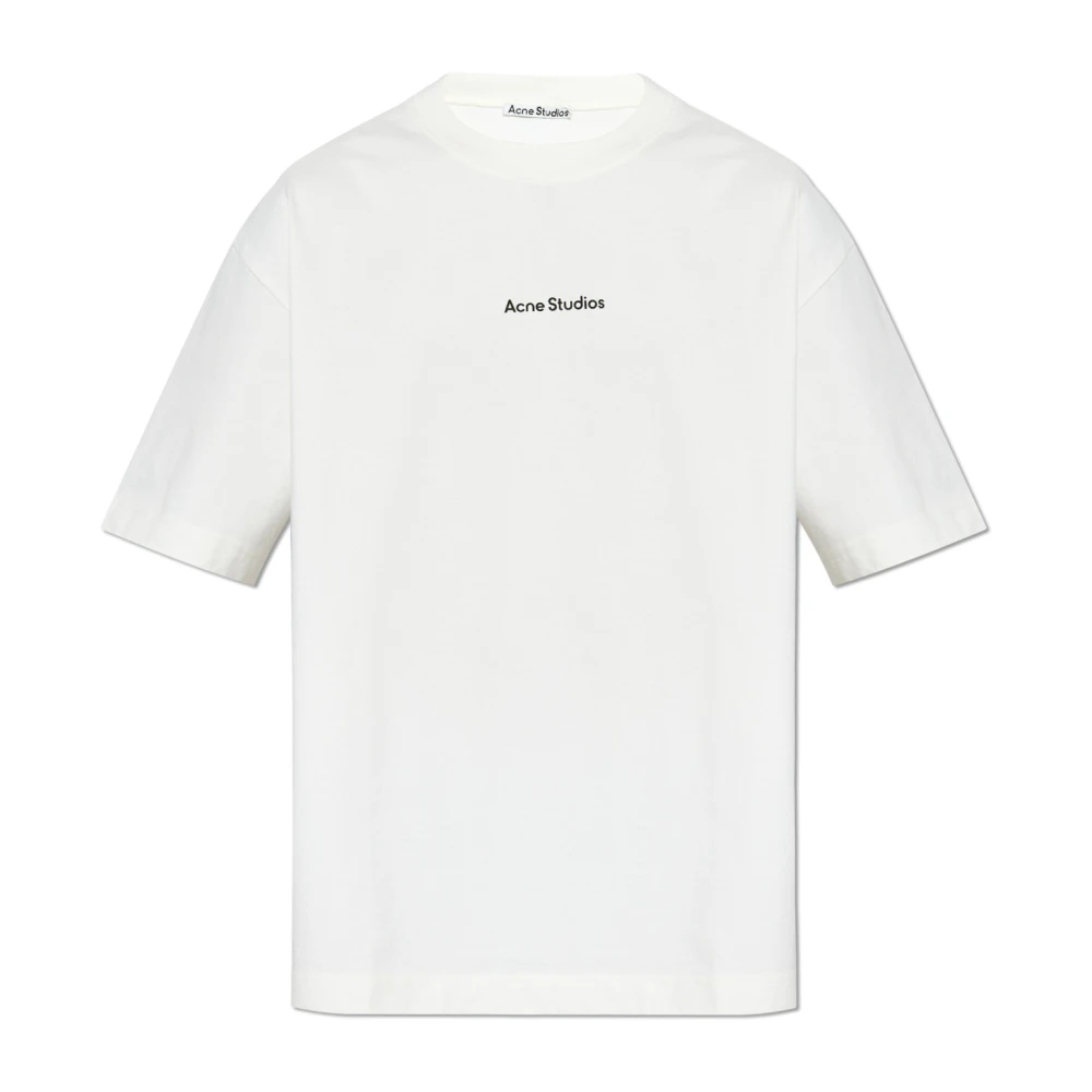 Acne Studios T-shirt met logo White Heren