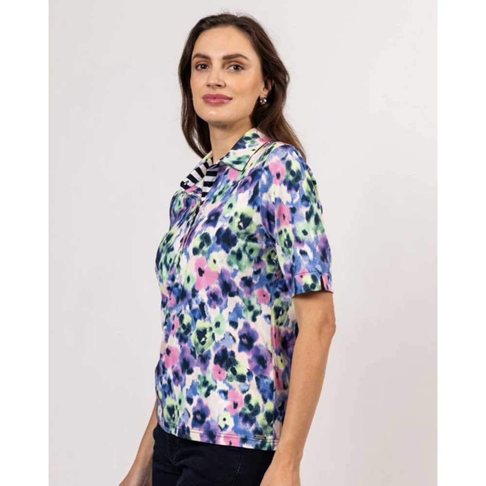 Roberto sarto Polo Shirt Korte Mouw Multicolor Dames