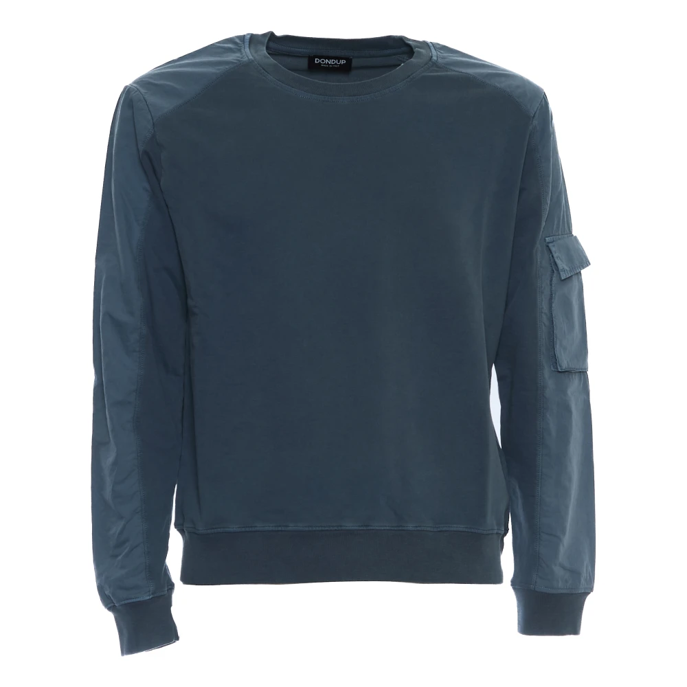Dondup Lichtblauwe Crew Neck Sweatshirt Blue Heren