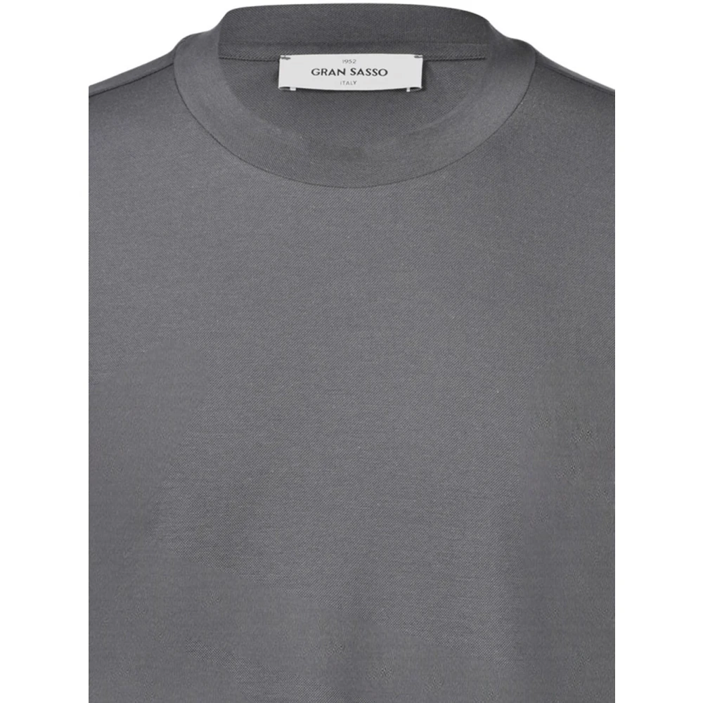Gran Sasso Casual T-shirt en Polo Gray Heren