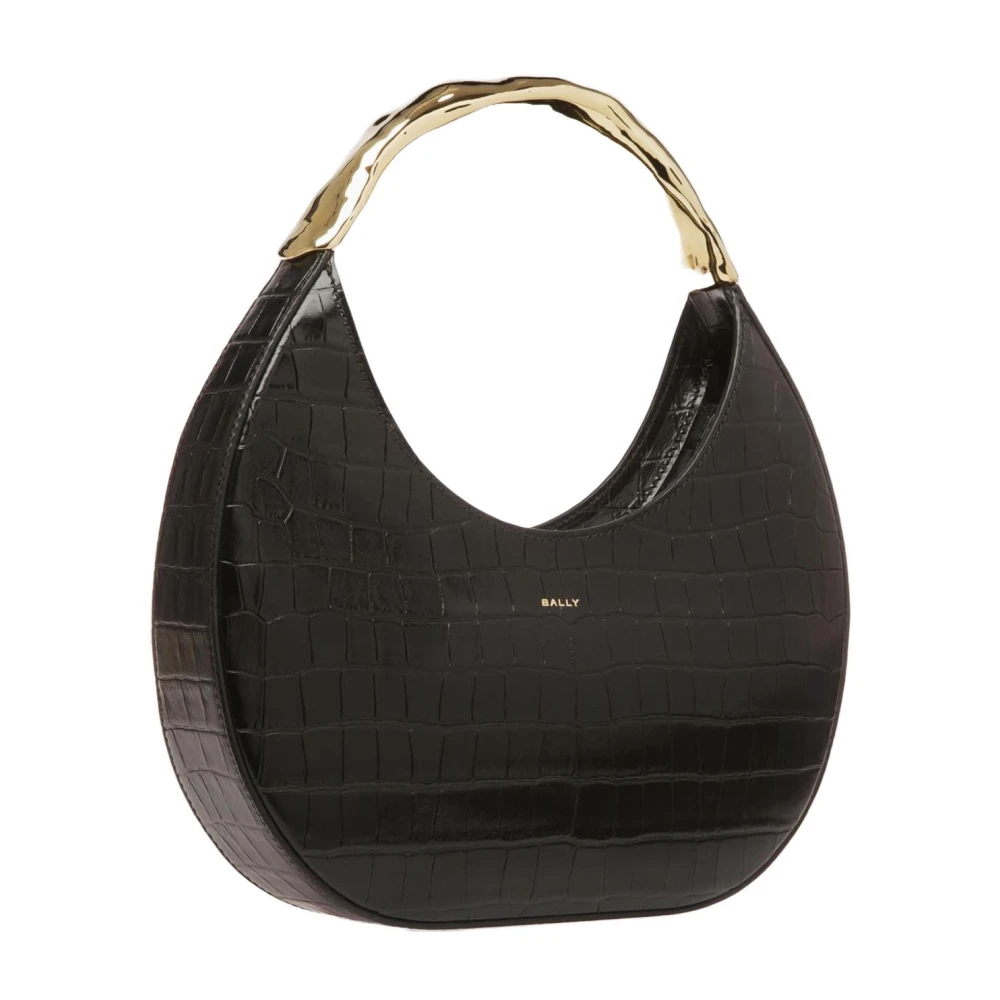Bally Leren schoudertas Black Dames