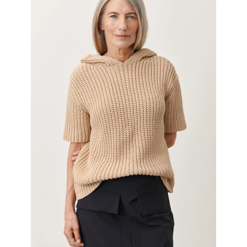 Jane Lushka Round-neck Knitwear Beige Dames