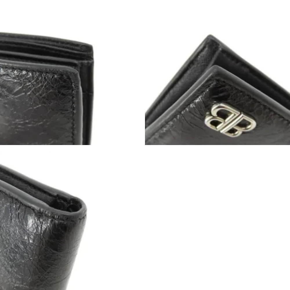 Balenciaga Vintage Pre-owned Leather wallets Black Dames