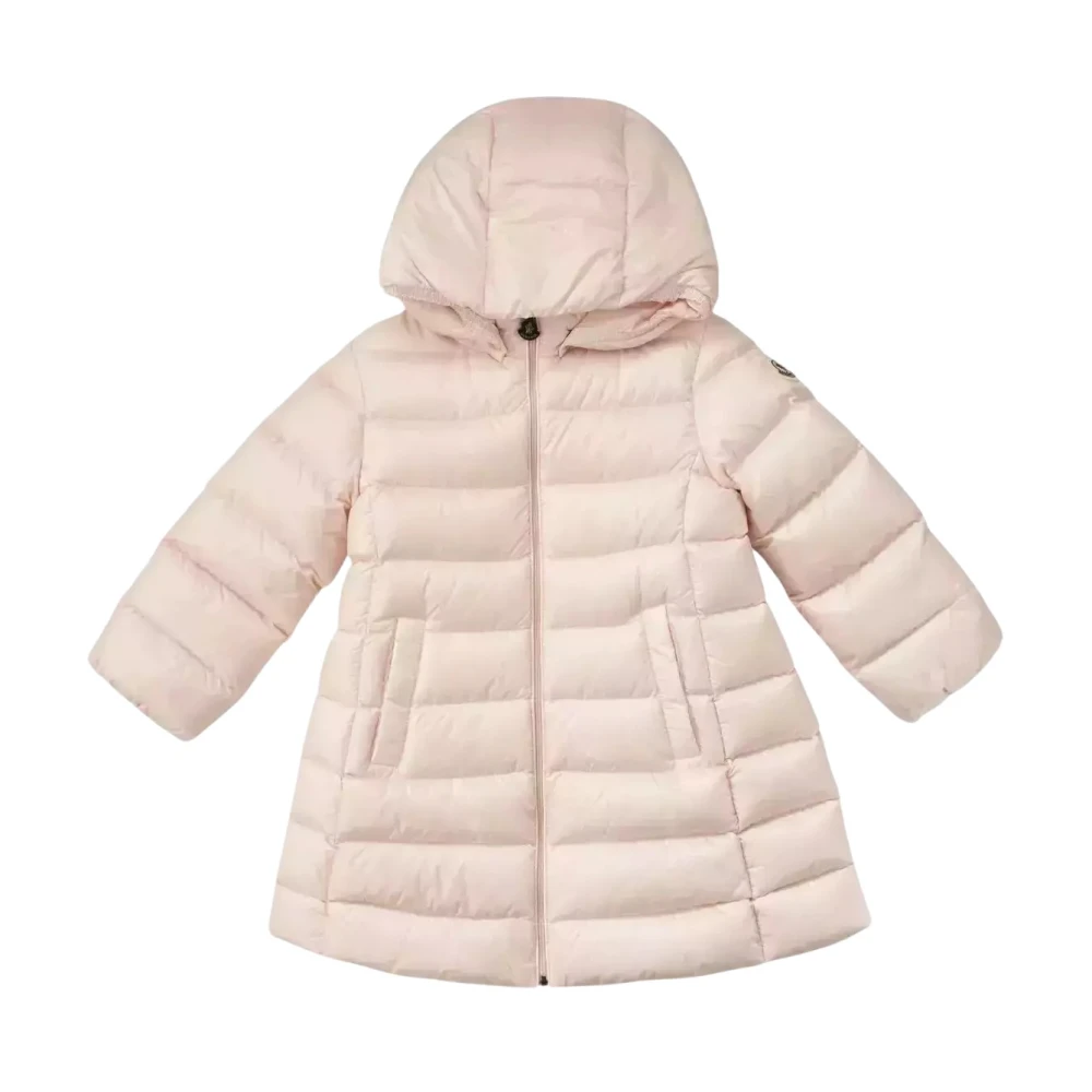 Moncler Quiltad huva kappa rosa Pink, Flicka