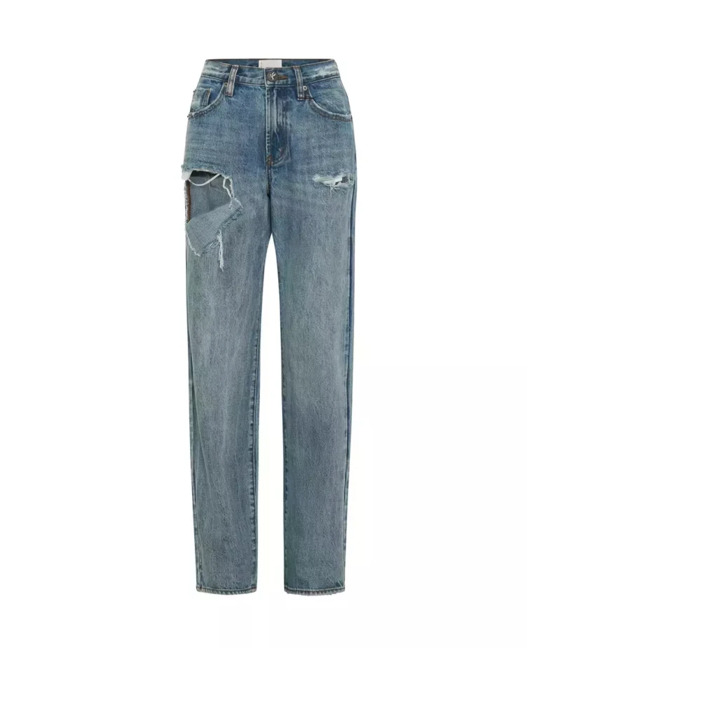 One Teaspoon Blue 1982S High Waist Balloon Jeans - Female - Loose Fit Jeans - W23 - Jeans