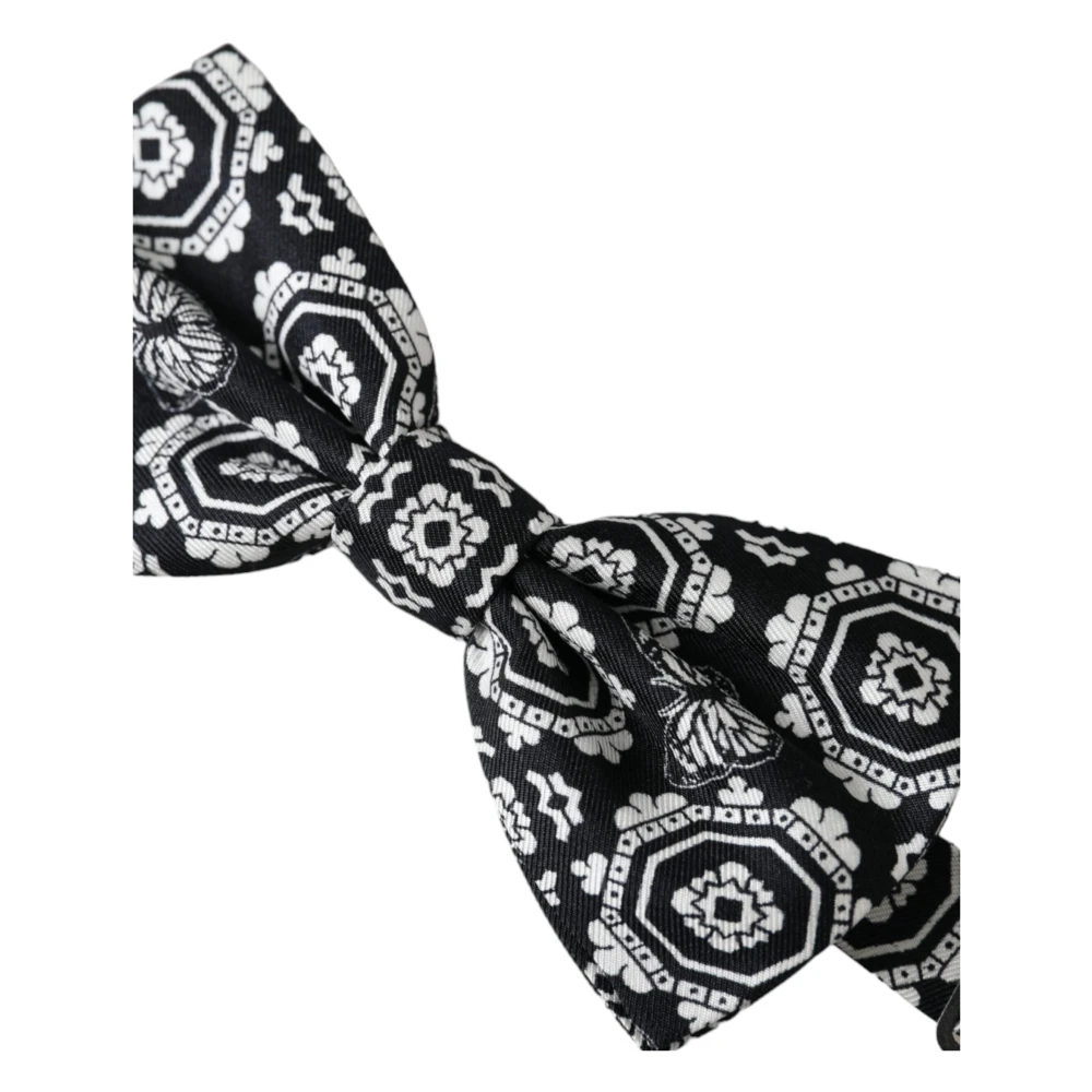 Dolce & Gabbana Verstelbare Hals Heren Vlinderdas Black Heren