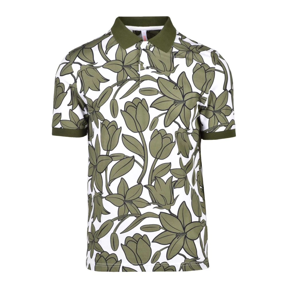 Sun68 Katoen Elastaan Polo Shirt Multicolor Heren