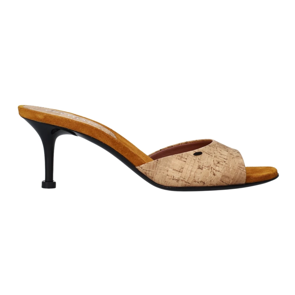 Premiata Beige Heeled Mules, Female, 4 Uk, Sabot Sandal