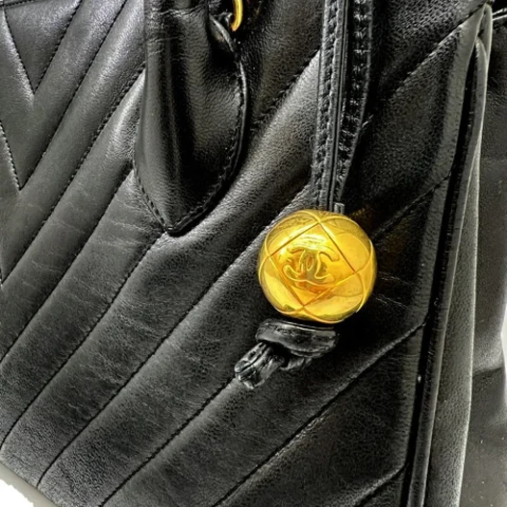 Chanel Vintage Pre-owned Fabric chanel-bags Black Dames