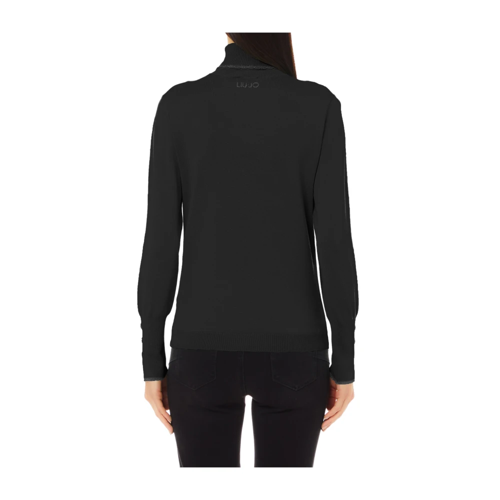 Liu Jo Zwarte Coltrui Trui Black Dames