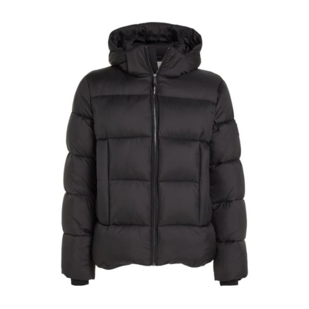 Calvin Klein Heren Gewatteerde Hooded Puffer Jas Black Heren