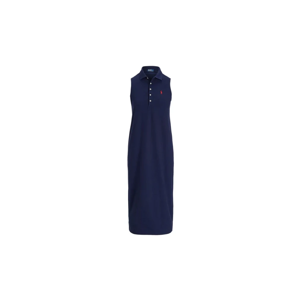 Polo Ralph Lauren Blue Midi Dresses, Female, M, Elegant Dress