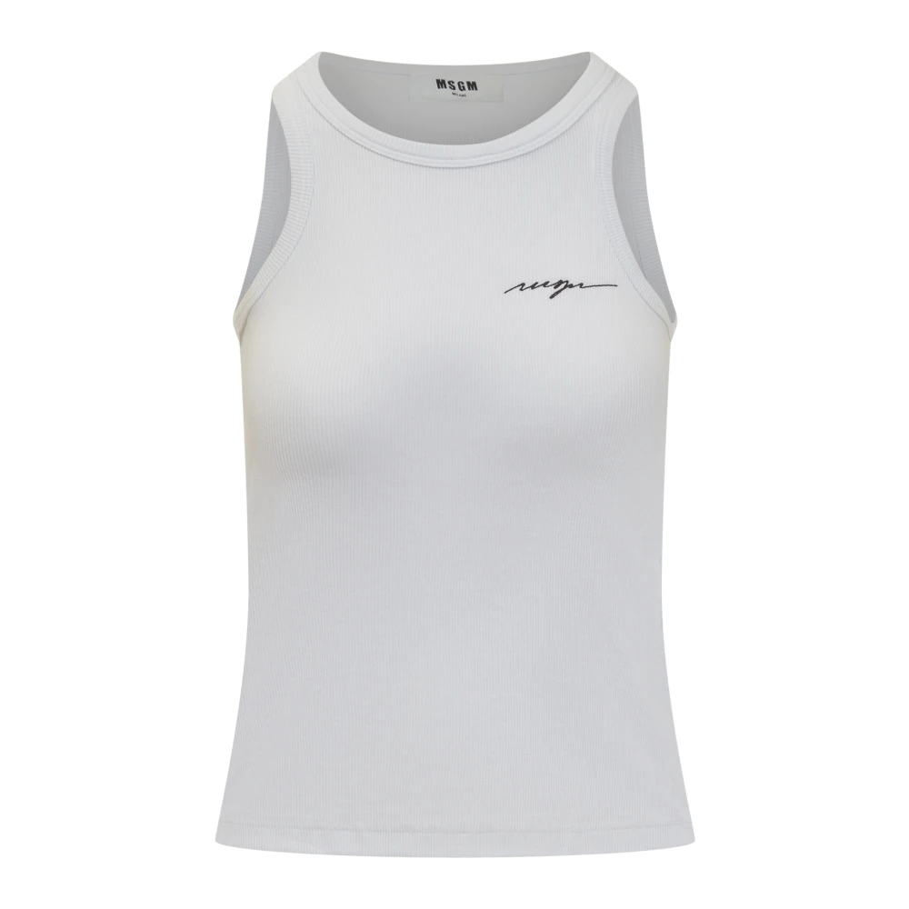 Msgm Top Stijl Trendy en Modieus White Dames