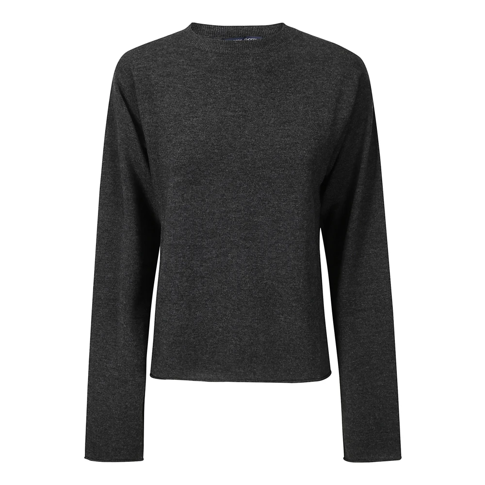 Sofie D'hoore Crew-neck Sweater met verspringende zoom Gray Dames