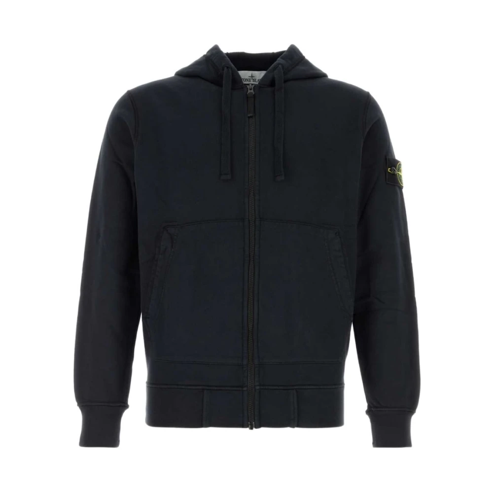 Stone Island Jumpers Blue - Male - Zip-Throughs - Blue - M - Sweatshirts & Hoodies