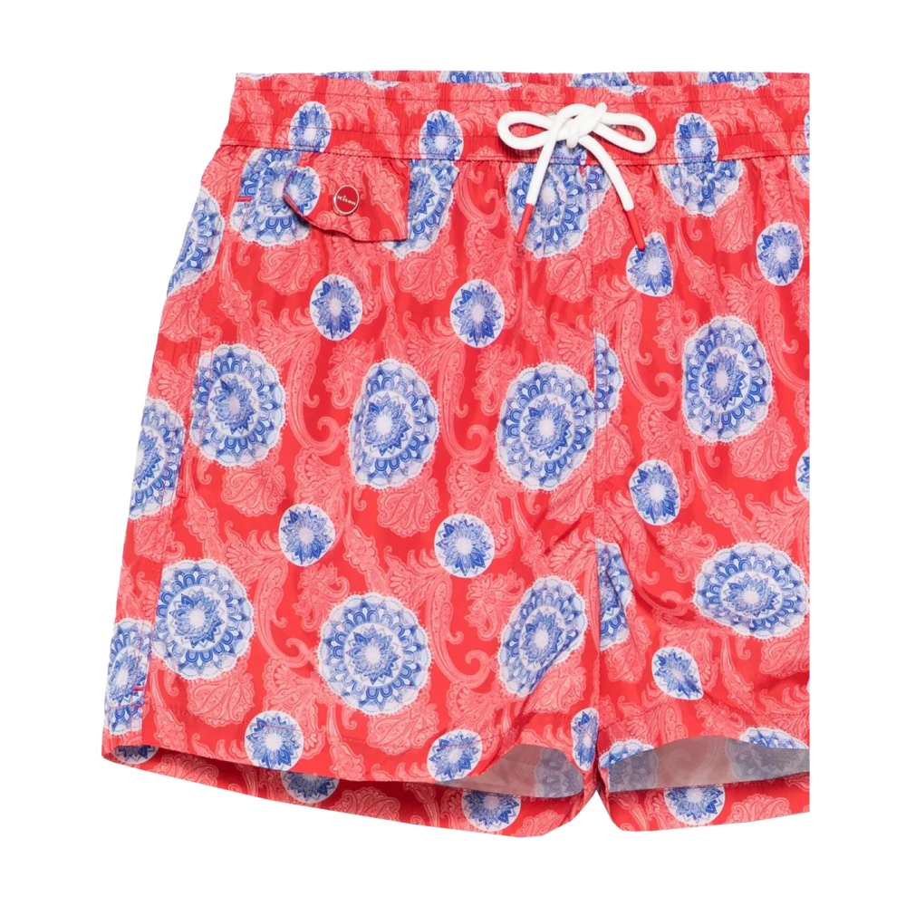 Kiton Rode Polyester Stijlvolle Top Red Heren
