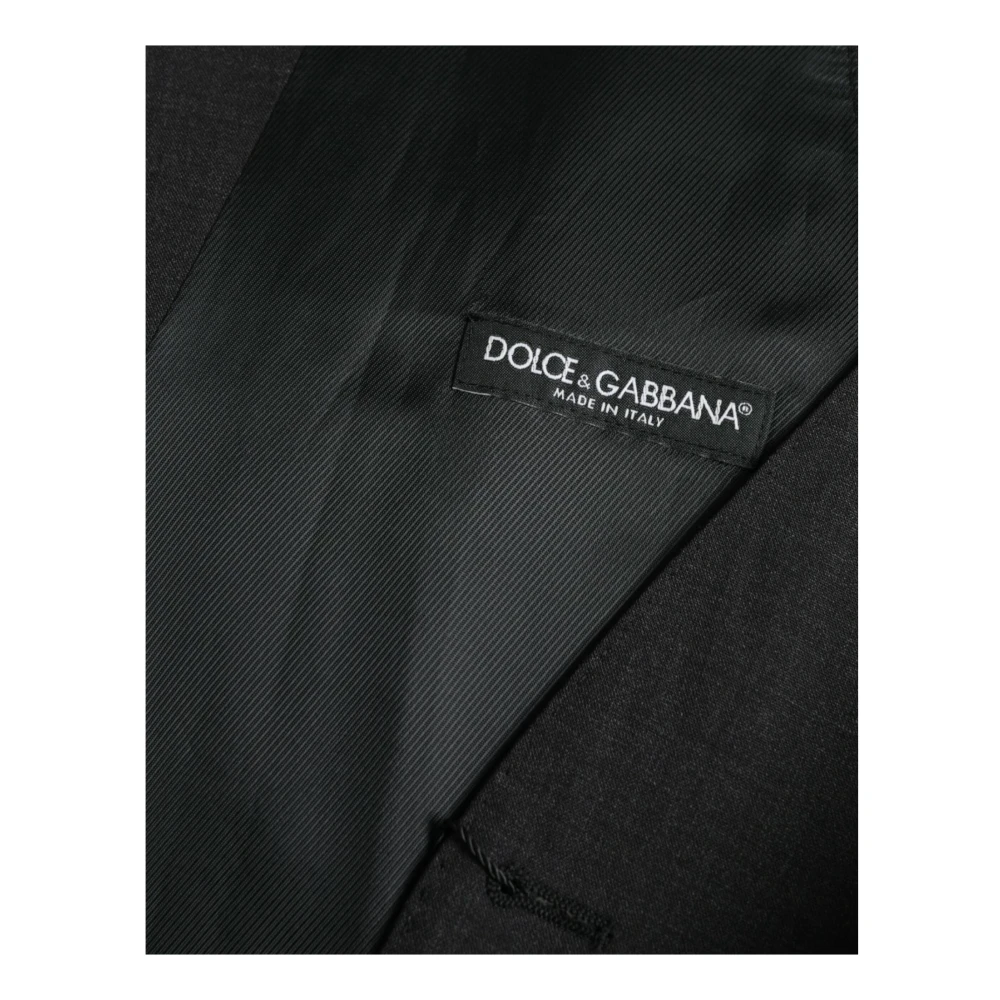 Dolce & Gabbana Zwarte Katoenen Vest Jurk Vest Black Heren