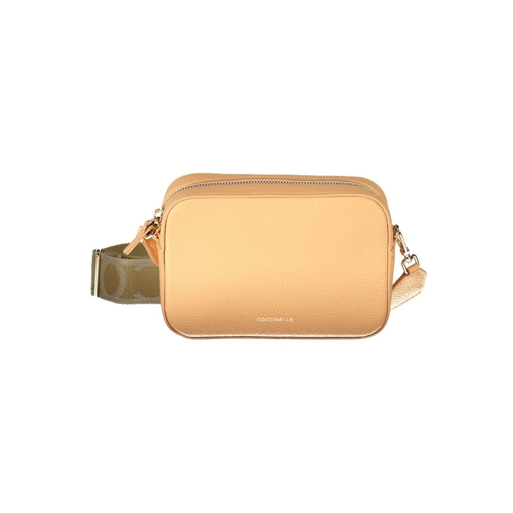 Coccinelle Women's Orange Cross Body Bags, One Size, Leather Shoulder Bag With Adjustable Strap