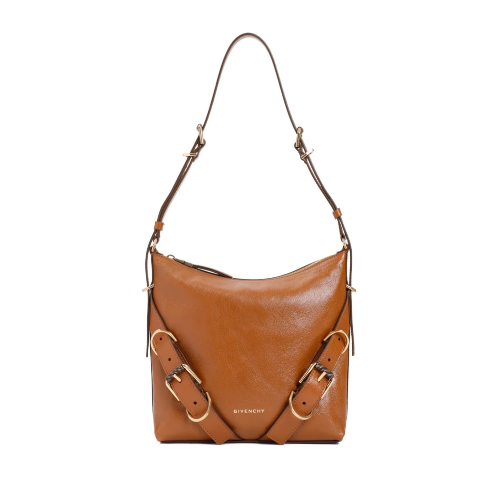 Givenchy Shoppers Soft Tan Brown Buffalo Leather Cross Body Bag in bruin