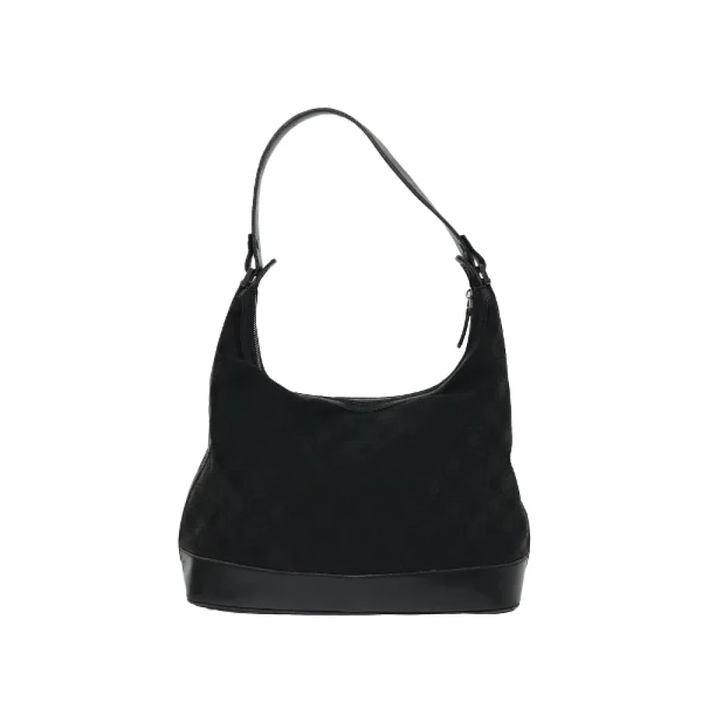 Salvatore Ferragamo Pre-owned Cotton shoulder-bags Black Dames