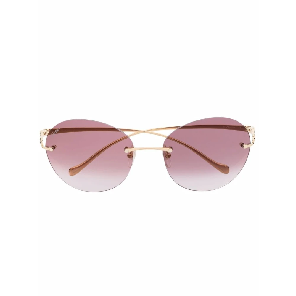 Cartier Women's Yellow Sunglasses, 59 Mm, Panthère Sunglasses