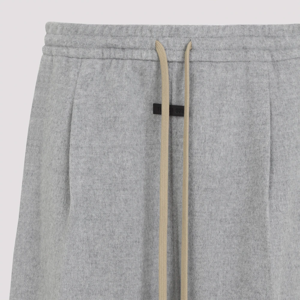 Fear Of God Luxe Wijde Pijp Wollen Broek Gray Heren