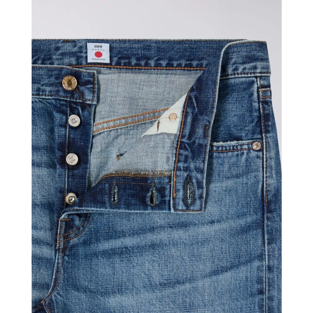 Edwin Slim Tapered Jeans Donker Indigo Rainbow Selvage Blue Heren