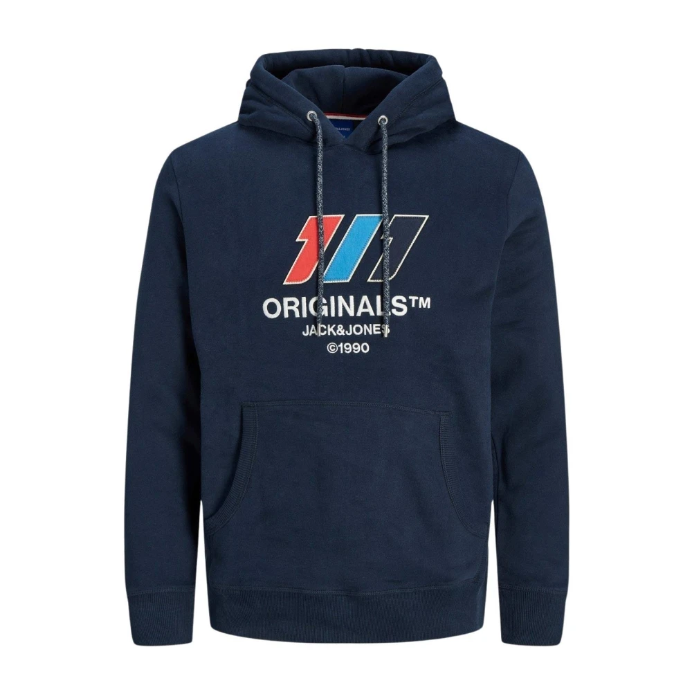 Jack & Jones Men's Blue Hooded Sweatshirt Jack Jones Slope - Hoodies - L - Sweatshirts & Hoodies