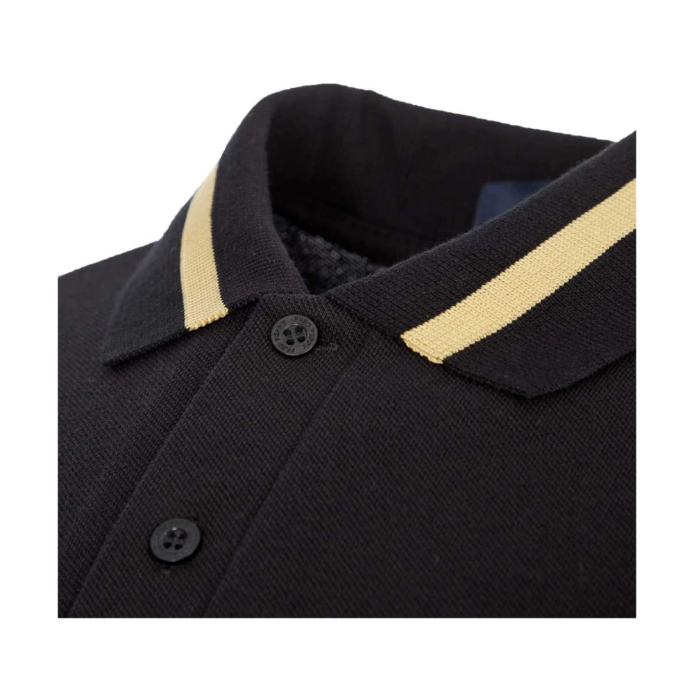 Fred Perry Originele Single Tipped Polo in Zwart Champagne Black Heren
