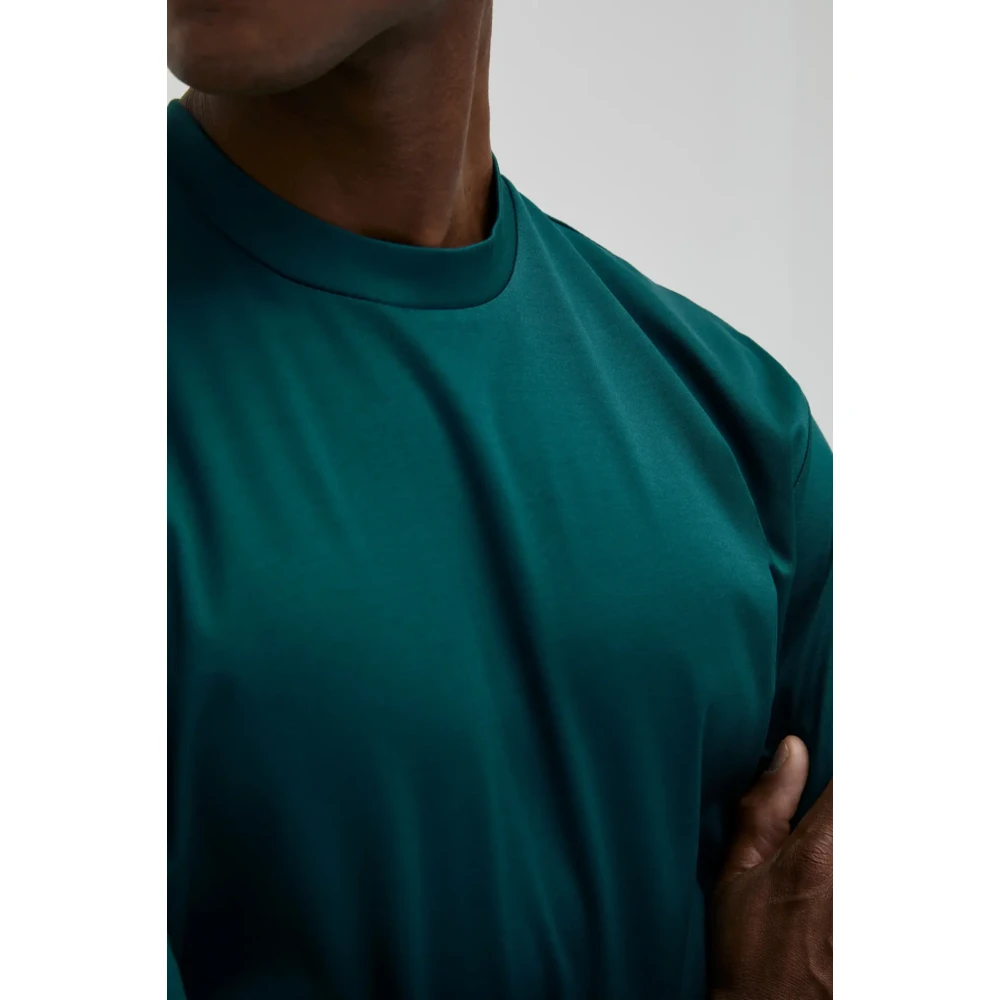 Valenza Interlock Supima T-shirt in Petrol Green Heren
