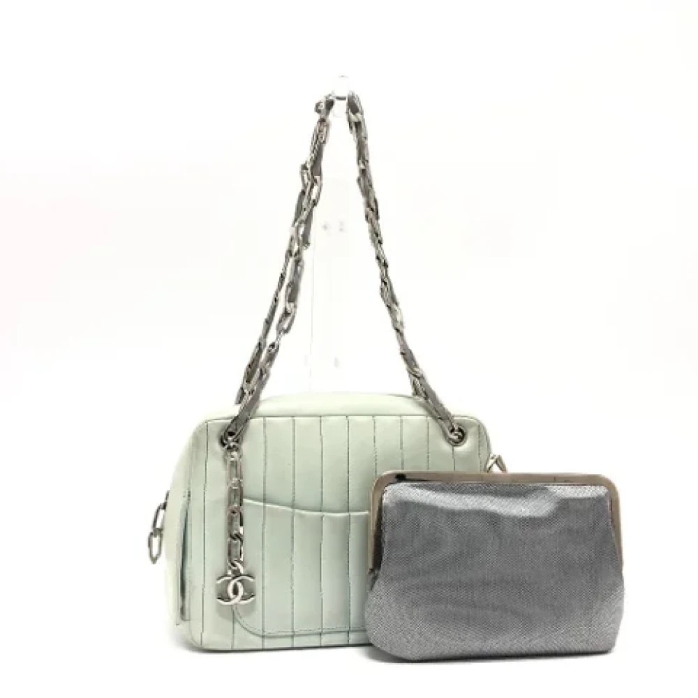 Chanel Vintage Pre-owned Leather chanel-bags Green Dames