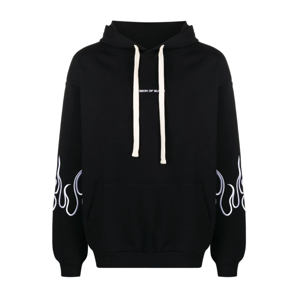 Vision OF Super Zwarte Vlam Sweater Aw24 Black Heren