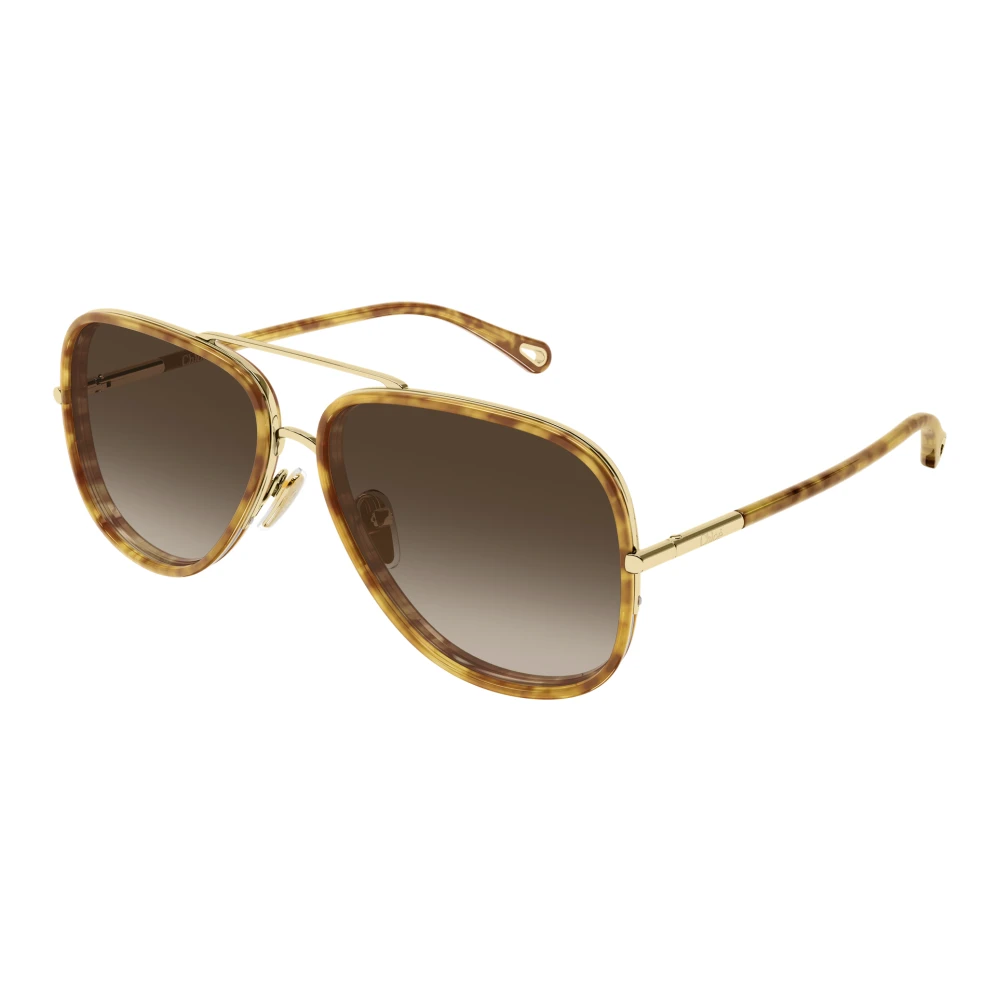 Chloé Women's Yellow Sunglasses, 60 Mm, Aviator Sunglasses