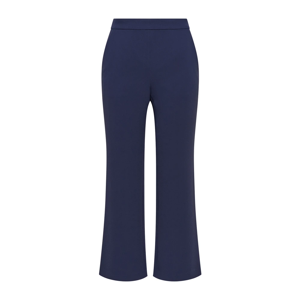 Maliparmi Sable' Crepe Broek Blue Dames