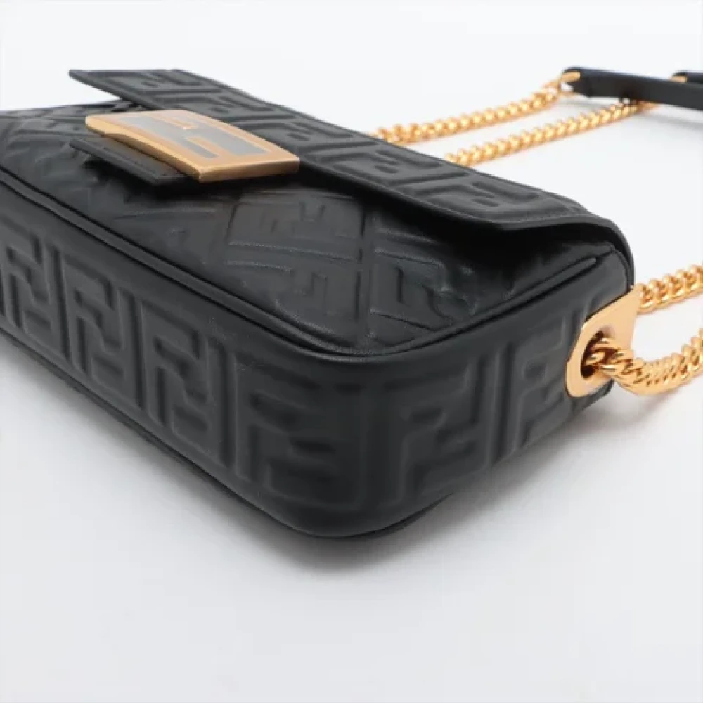 Fendi Vintage Pre-owned Leather fendi-bags Black Dames