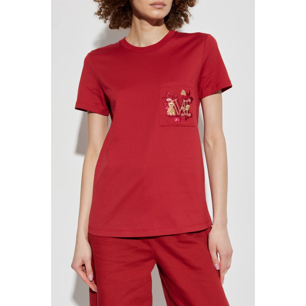 Max Mara T-shirt Nunzio Red Dames