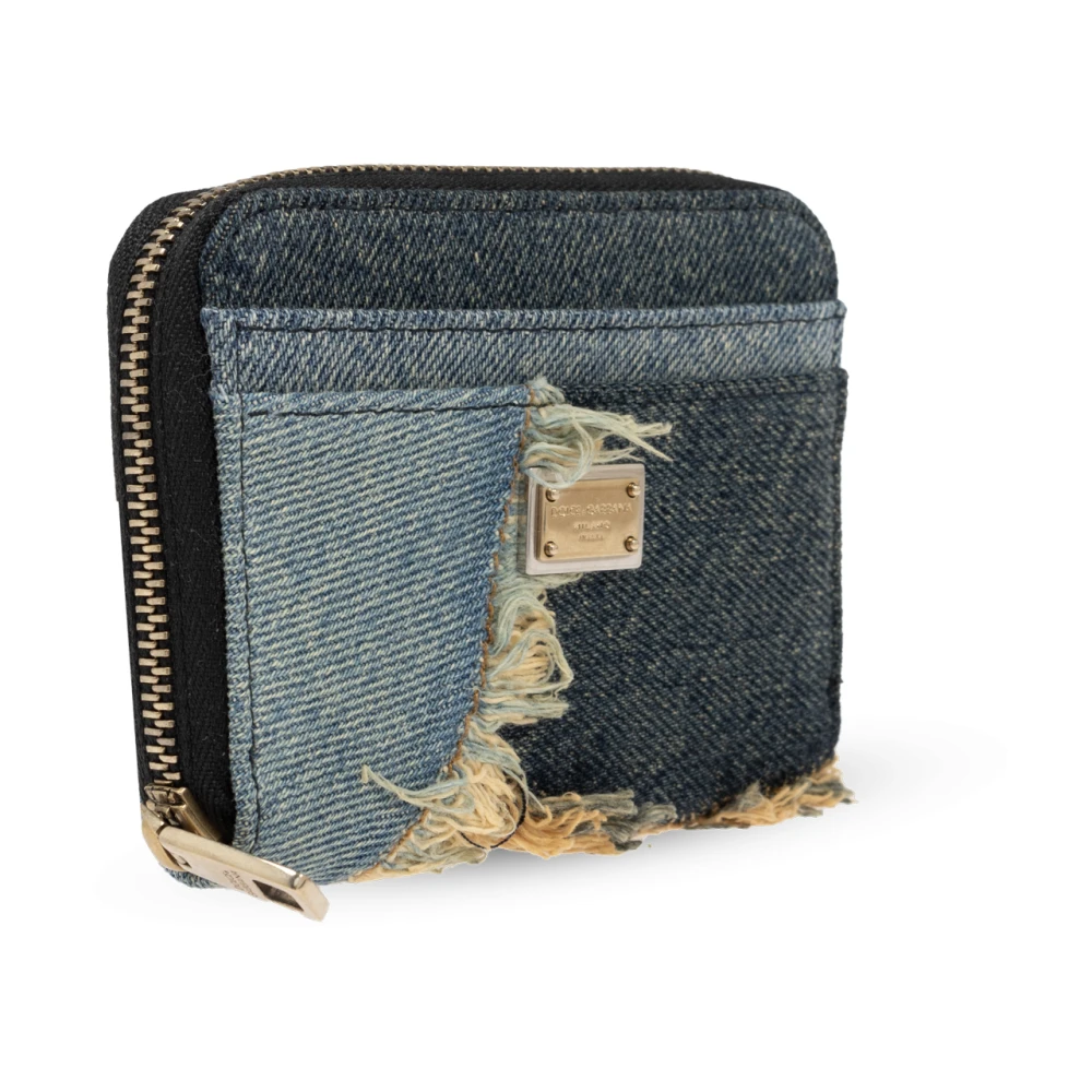 Dolce & Gabbana Portemonnee met vintage-effect Blue Dames