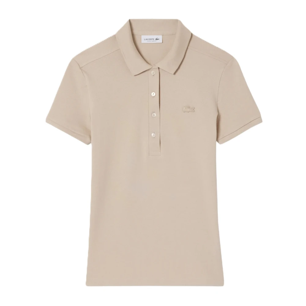 Lacoste Donna Beige Top, 2XS, New,