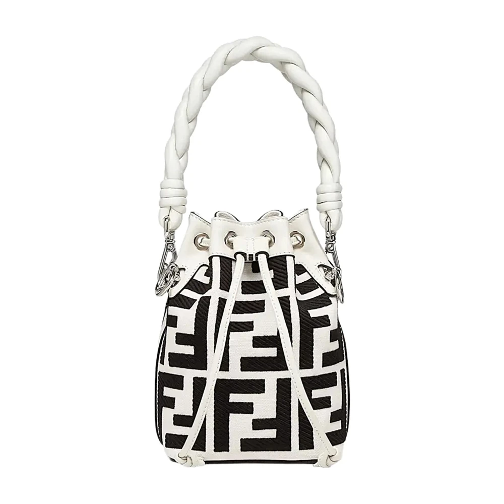 Fendi Stijlvolle leren tas voor vrouwen White Dames