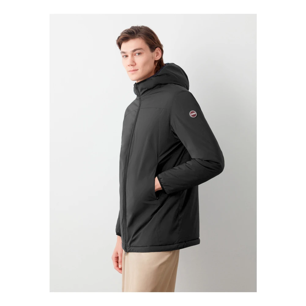 Colmar Zwarte Herfstjas met Rits Capuchon Black Heren