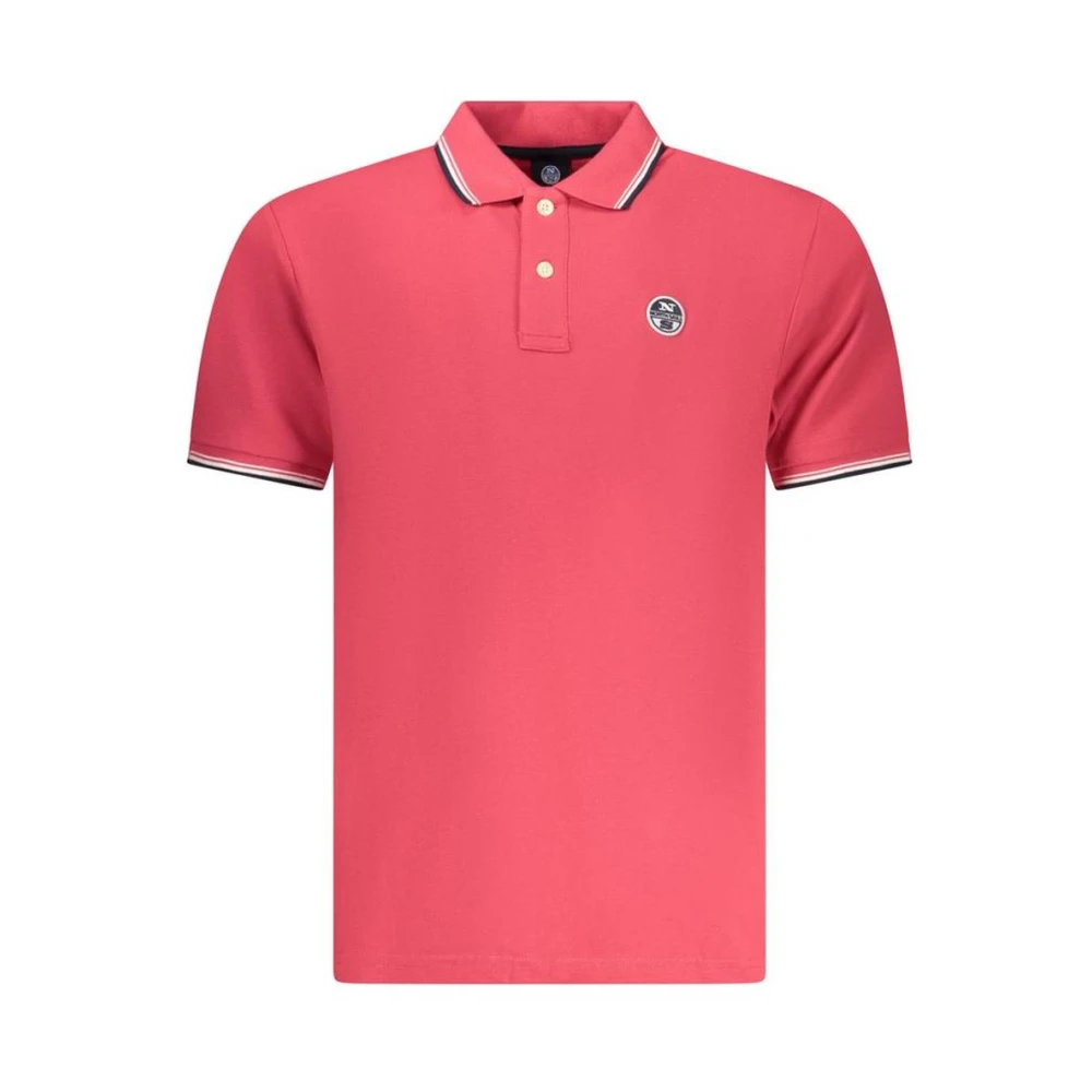 North Sails Mannelijk Rood Klassiek Katoenen Poloshirt